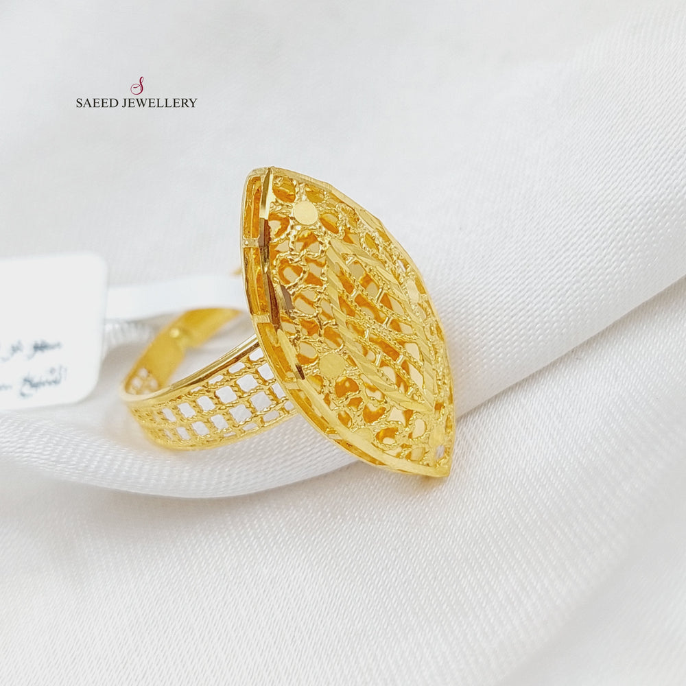 21K Gold Kuwaiti Ring by Saeed Jewelry - Image 2