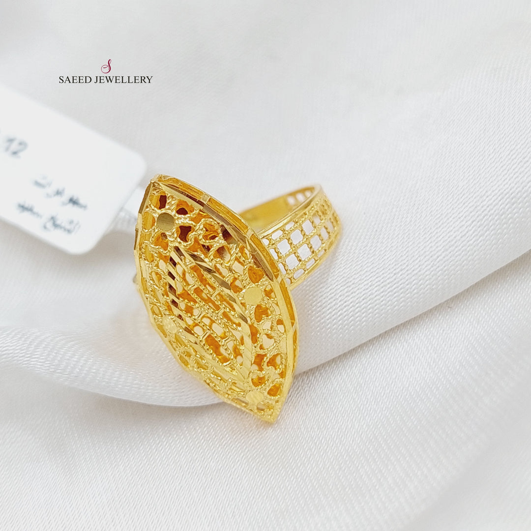 21K Gold Kuwaiti Ring by Saeed Jewelry - Image 1