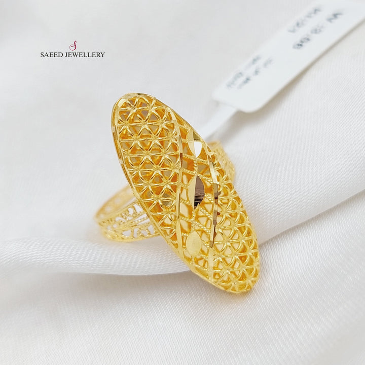 21K Gold Kuwaiti Ring by Saeed Jewelry - Image 1