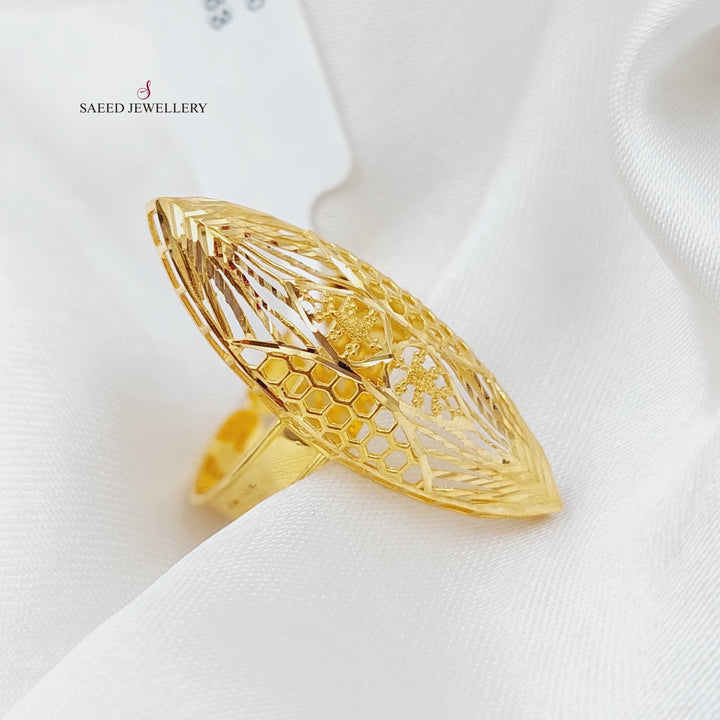 21K Gold Kuwaiti Ring by Saeed Jewelry - Image 1