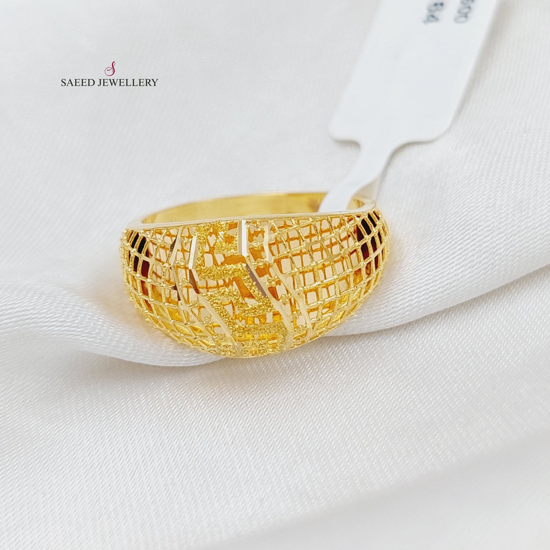 21K Gold Kuwaiti Ring by Saeed Jewelry - Image 1