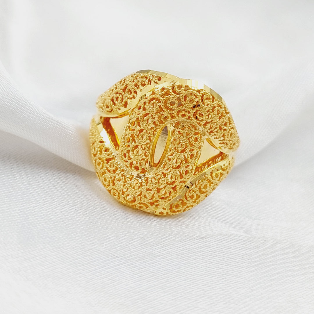 21K Gold Kuwaiti Ring by Saeed Jewelry - Image 1