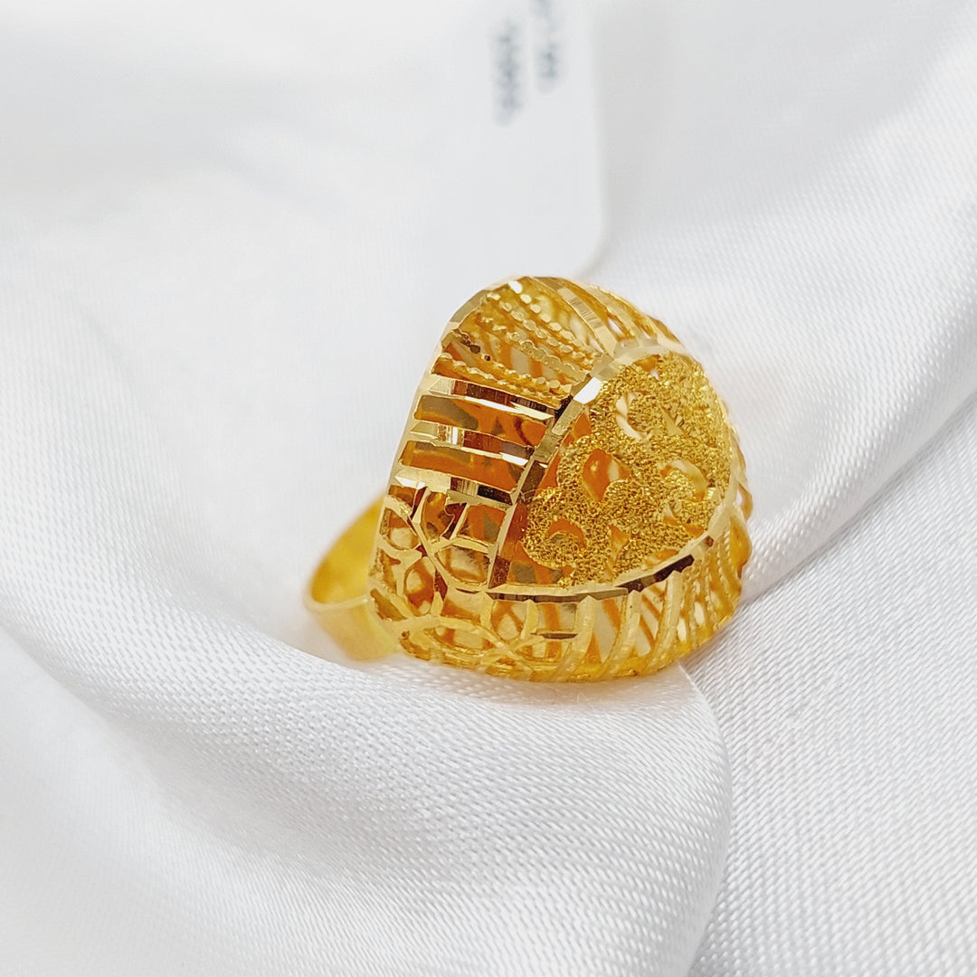 21K Gold Kuwaiti Ring by Saeed Jewelry - Image 3