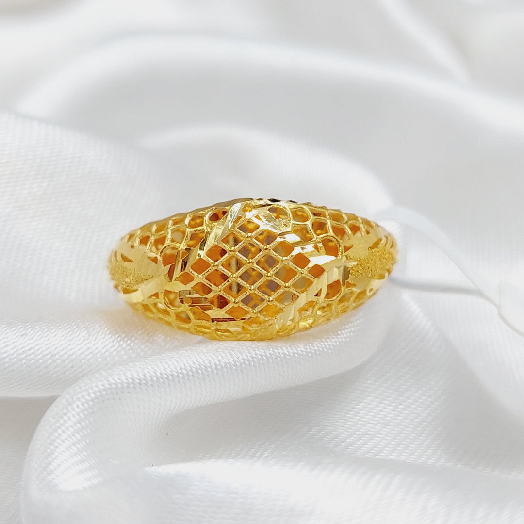 21K Gold Kuwaiti Ring by Saeed Jewelry - Image 5