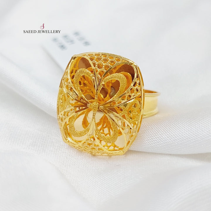 21K Gold Kuwaiti Ring by Saeed Jewelry - Image 2