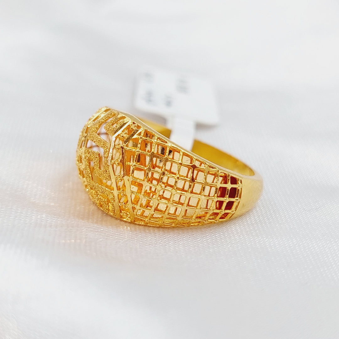 21K Gold Kuwaiti Ring by Saeed Jewelry - Image 1