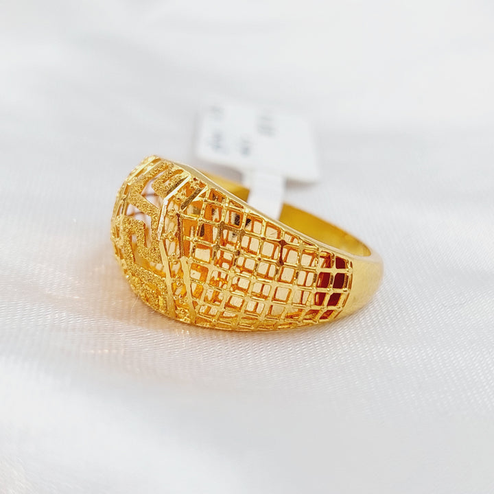 21K Gold Kuwaiti Ring by Saeed Jewelry - Image 1