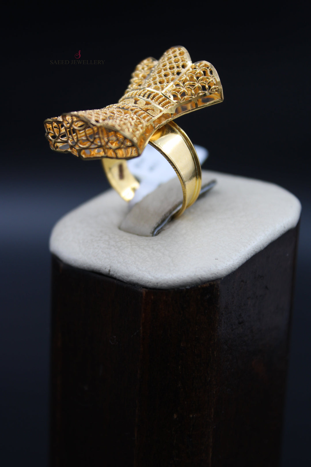 21K Gold Kuwaiti Ring by Saeed Jewelry - Image 6