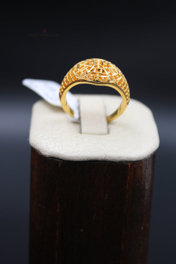 21K Gold Kuwaiti Ring by Saeed Jewelry - Image 5