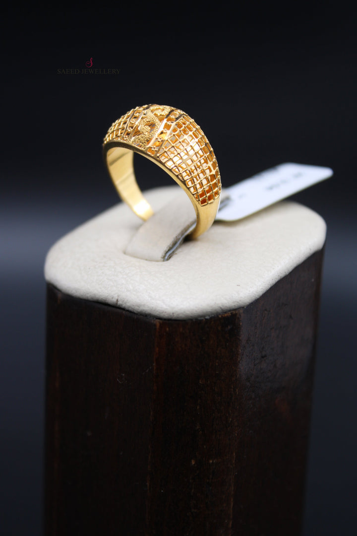 21K Gold Kuwaiti Ring by Saeed Jewelry - Image 3