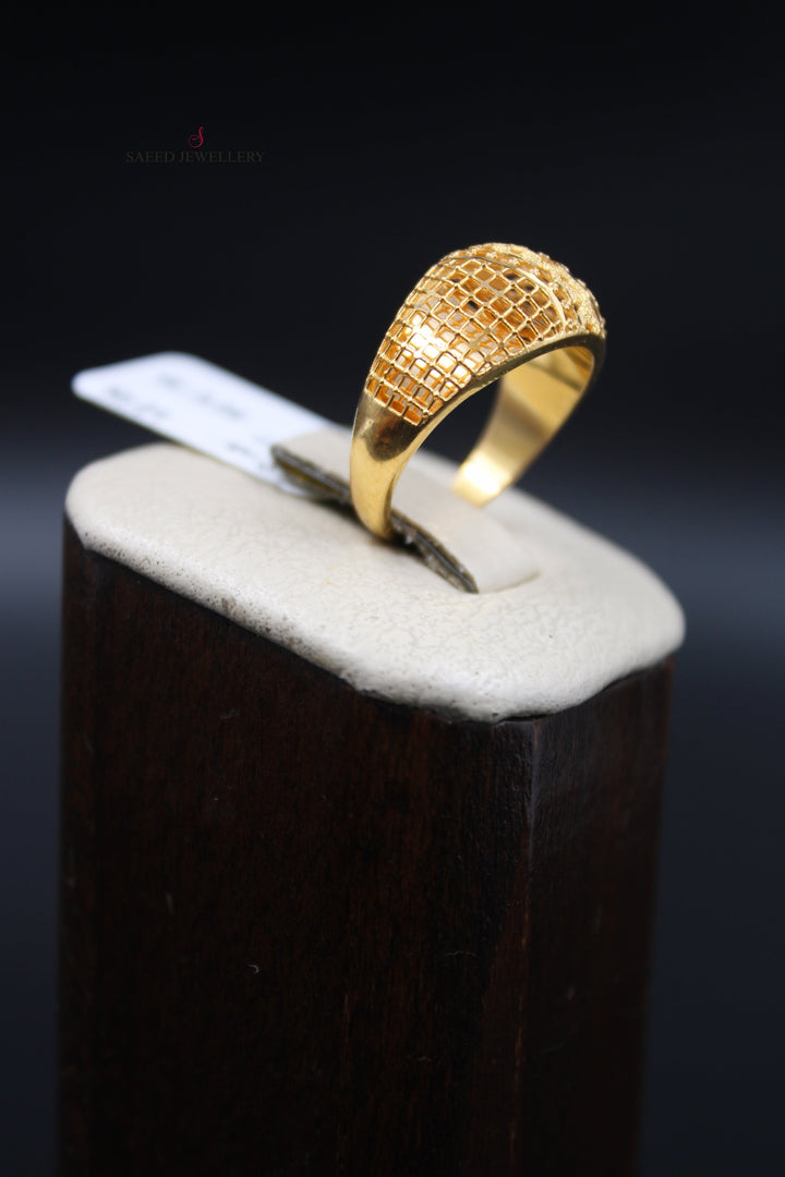 21K Gold Kuwaiti Ring by Saeed Jewelry - Image 5