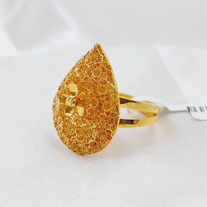 21K Gold Kuwaiti Ring by Saeed Jewelry - Image 1