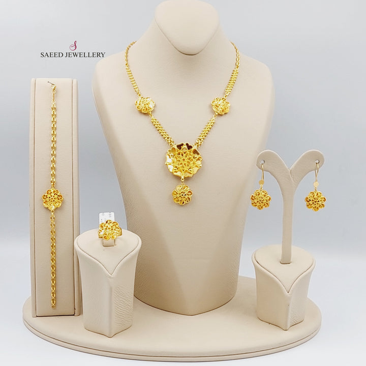 21K Gold Kuwaiti Set by Saeed Jewelry - Image 1