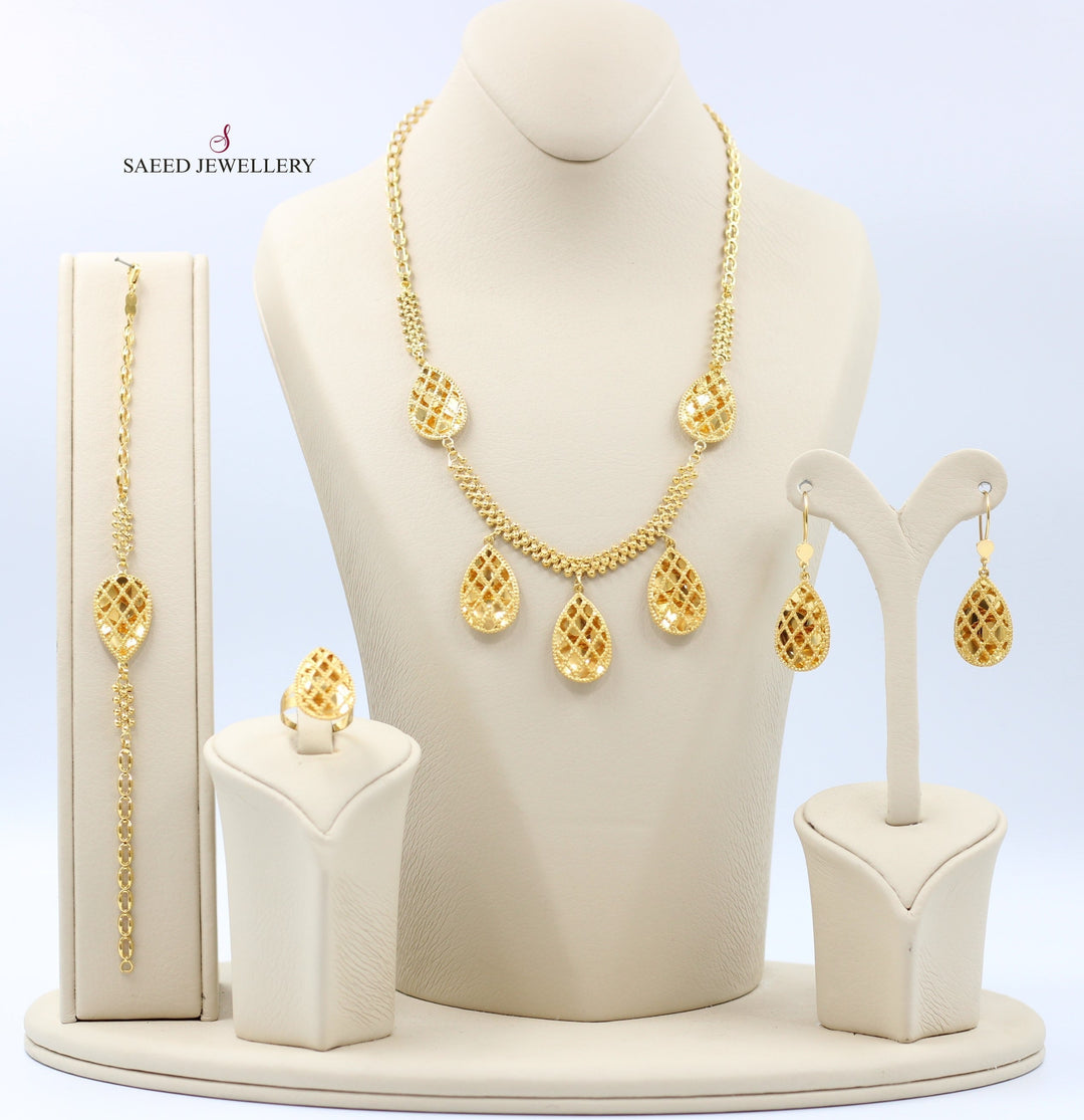 21K Gold Kuwaiti Set by Saeed Jewelry - Image 1