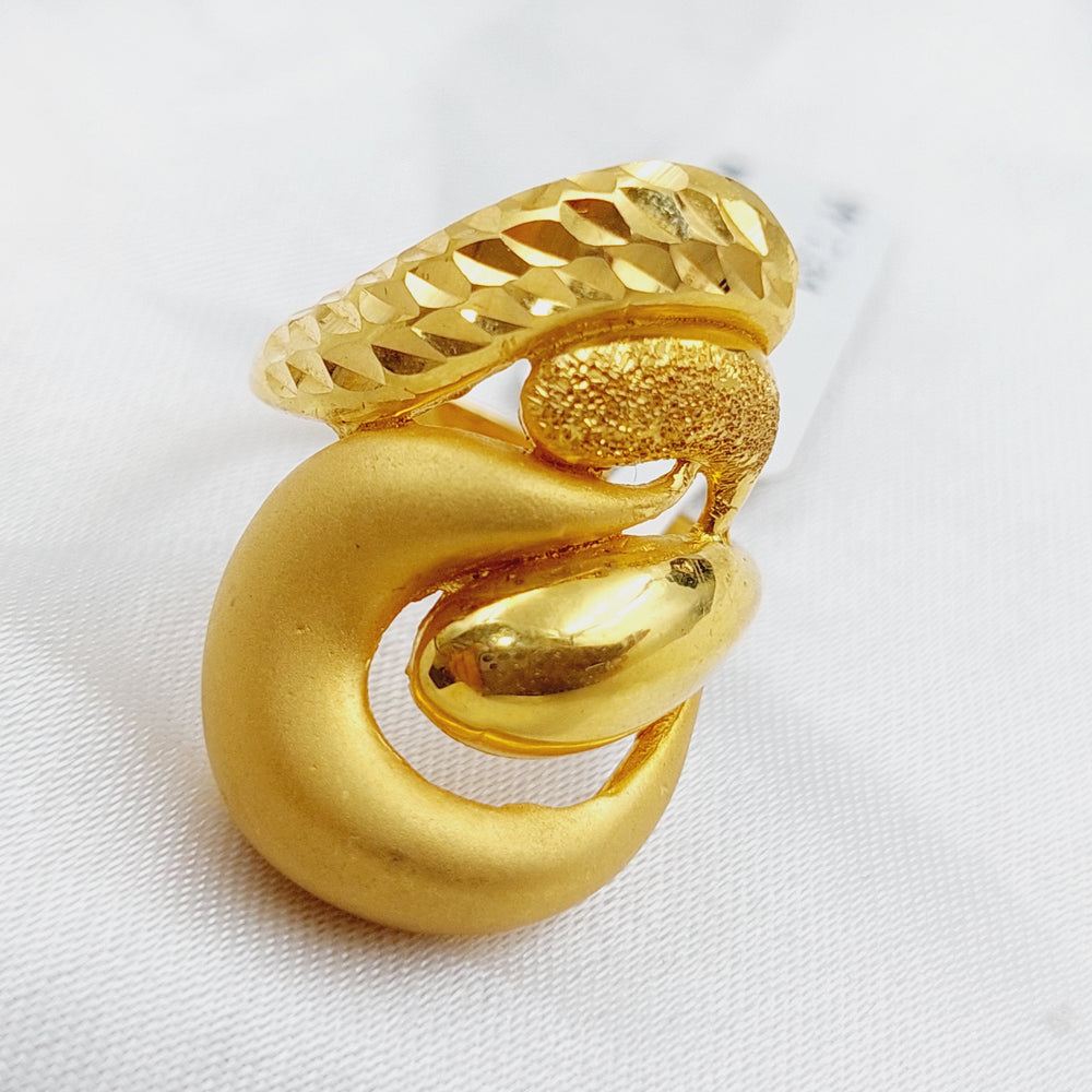 21K Gold Laser Ring by Saeed Jewelry - Image 2