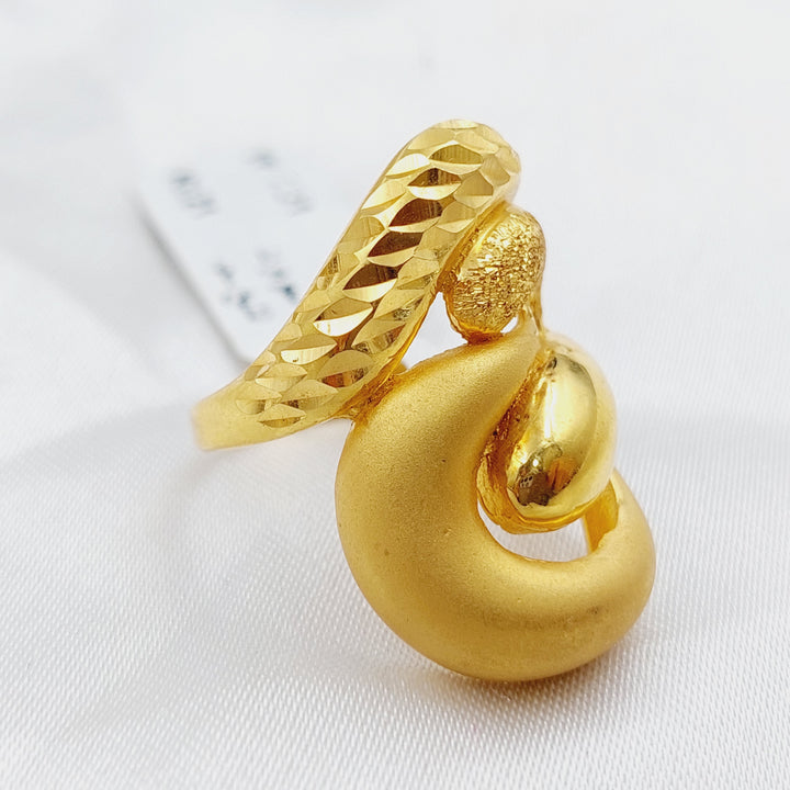 21K Gold Laser Ring by Saeed Jewelry - Image 3