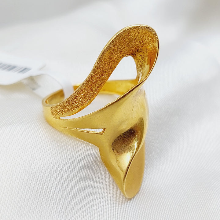 21K Gold Laser Ring by Saeed Jewelry - Image 1