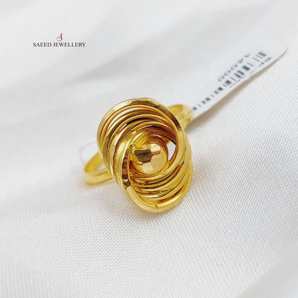 21K Gold Laser Ring by Saeed Jewelry - Image 2