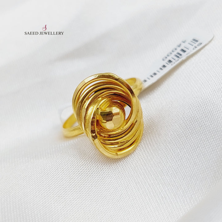 21K Gold Laser Ring by Saeed Jewelry - Image 2