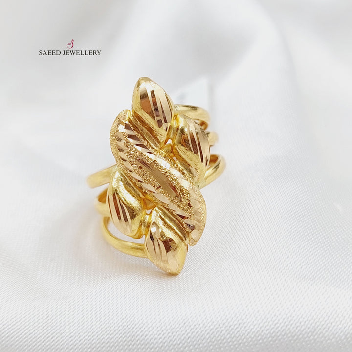 21K Gold Laser Ring by Saeed Jewelry - Image 5