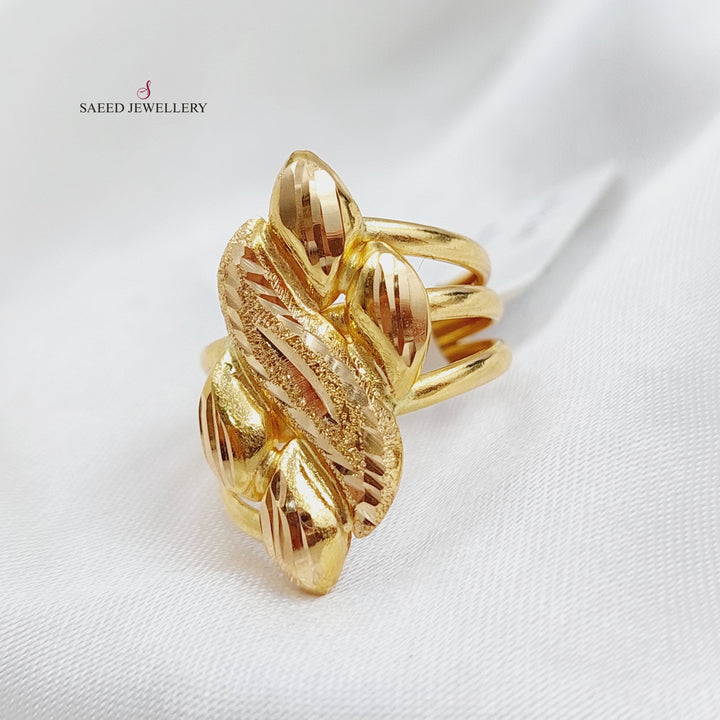 21K Gold Laser Ring by Saeed Jewelry - Image 1