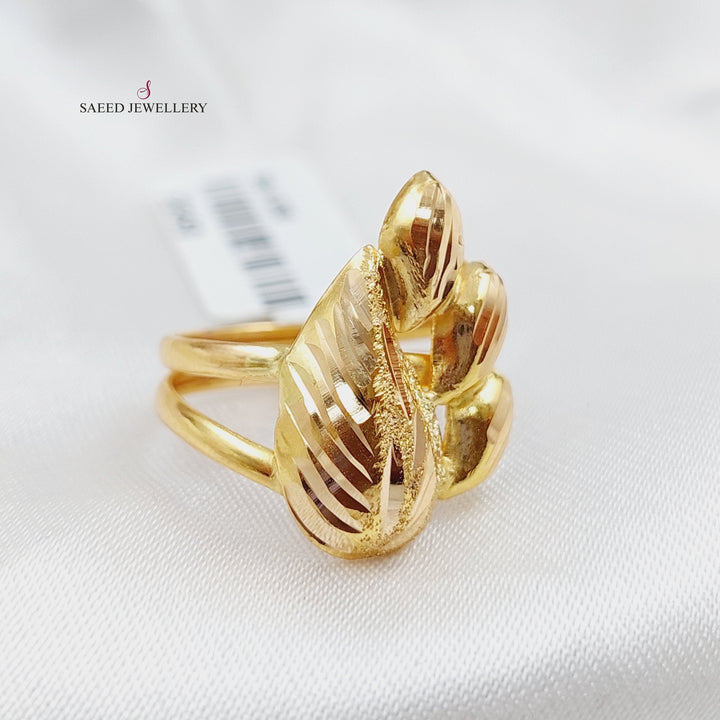 21K Gold Laser Ring by Saeed Jewelry - Image 1