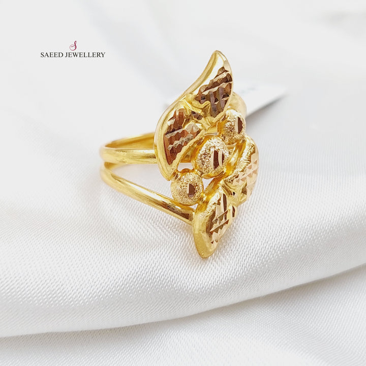 21K Gold Laser Ring by Saeed Jewelry - Image 3