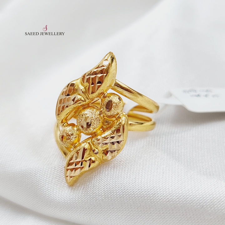 21K Gold Laser Ring by Saeed Jewelry - Image 1