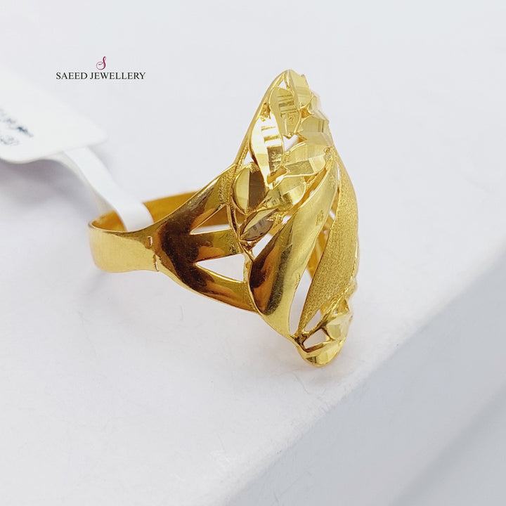 21K Gold Laser Ring by Saeed Jewelry - Image 3