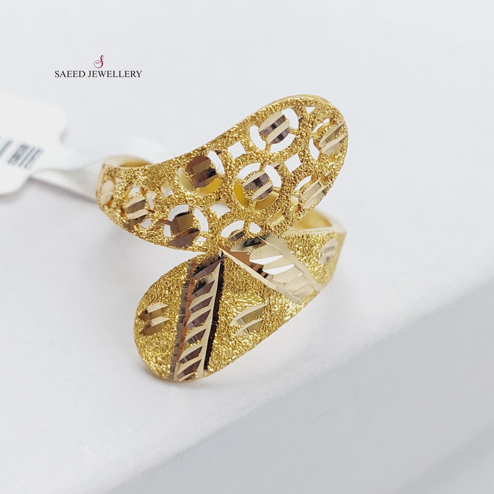 21K Gold Laser Ring by Saeed Jewelry - Image 2