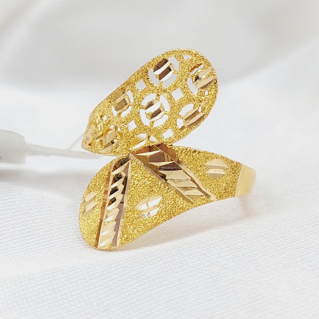 21K Gold Laser Ring by Saeed Jewelry - Image 1