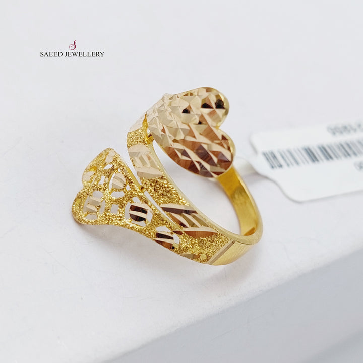 21K Gold Laser Ring by Saeed Jewelry - Image 1