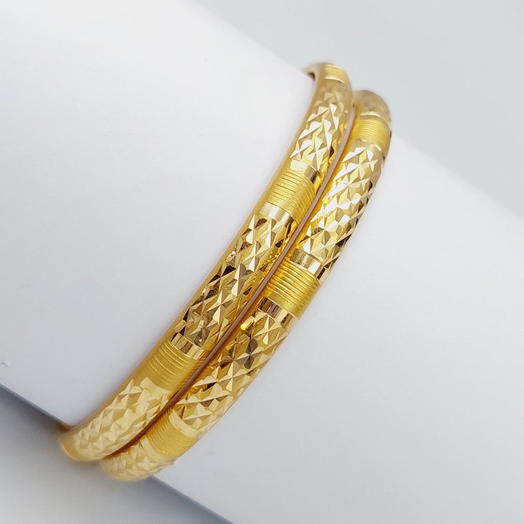 21K Gold Laser's Bangle by Saeed Jewelry - Image 1