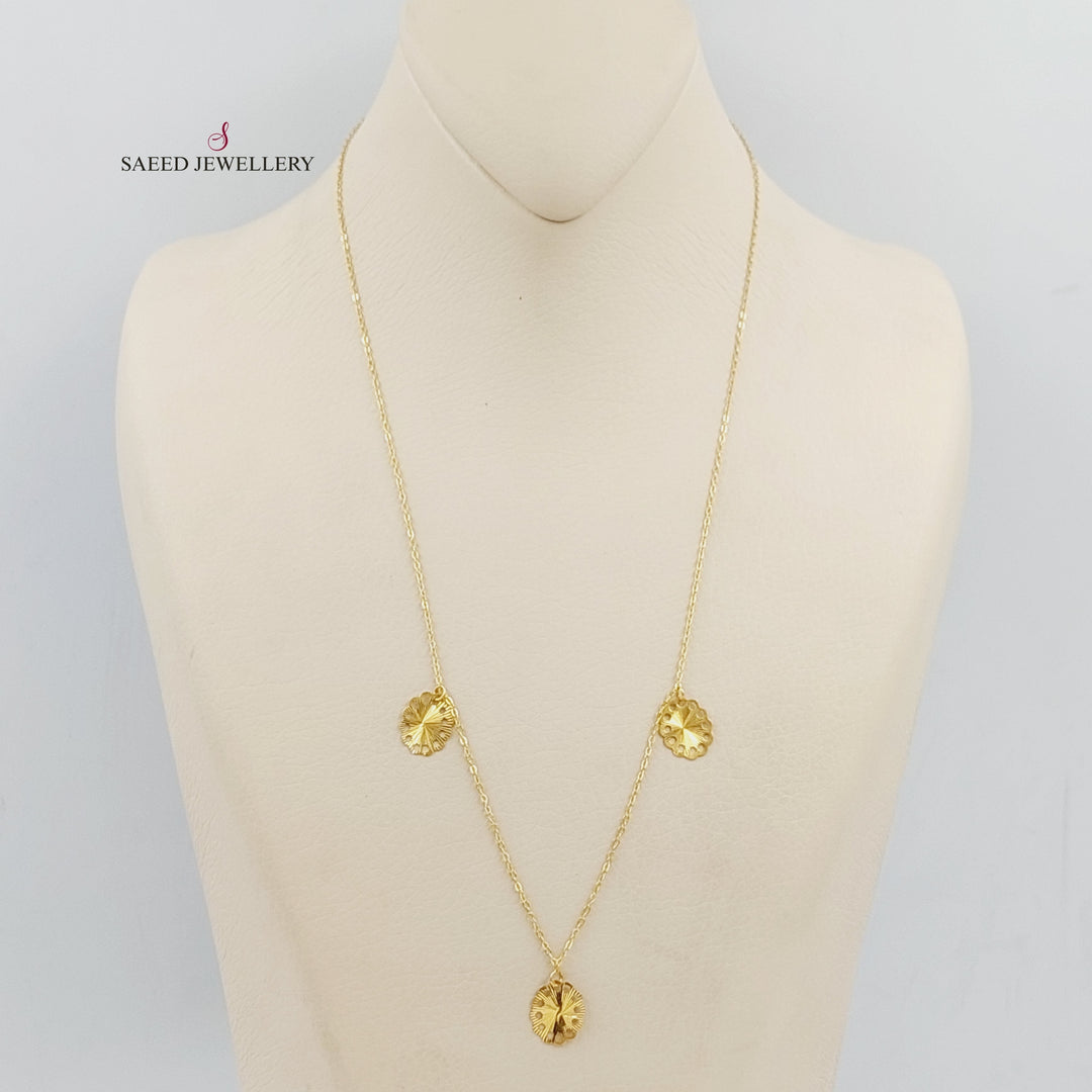 21K Gold Light Fancy Necklace by Saeed Jewelry - Image 1