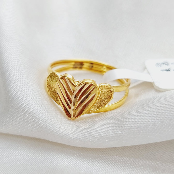 21K Gold Light Fancy Ring by Saeed Jewelry - Image 4