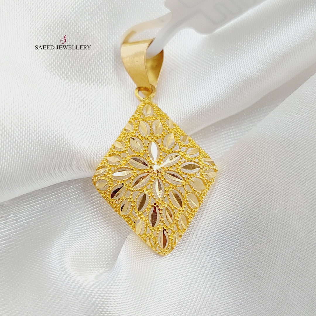 21K Gold Light Pendant by Saeed Jewelry - Image 1