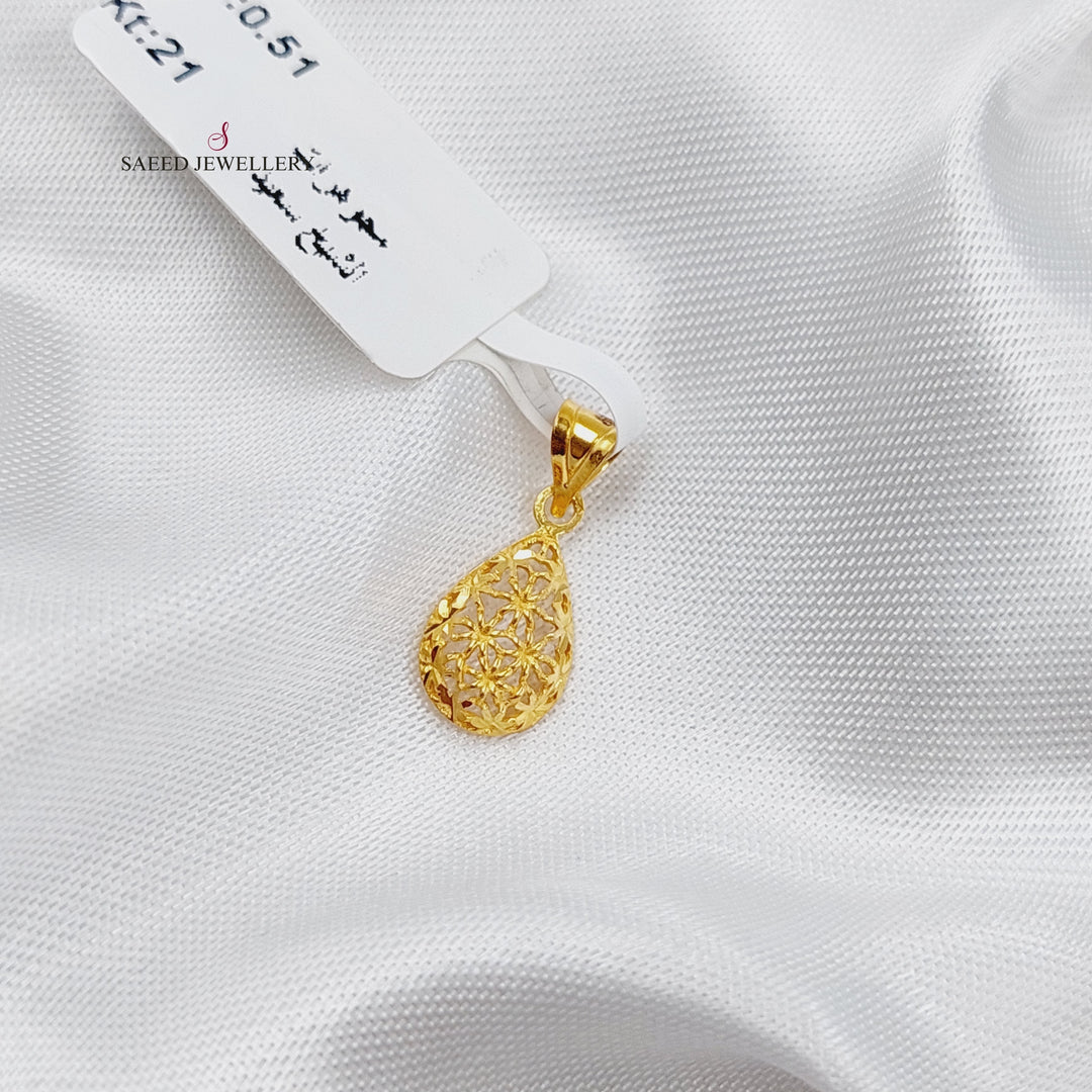 21K Gold Light Pendant by Saeed Jewelry - Image 1