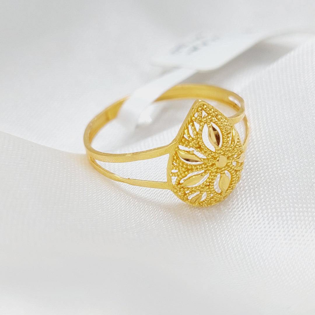 21K Gold Light Ring by Saeed Jewelry - Image 3