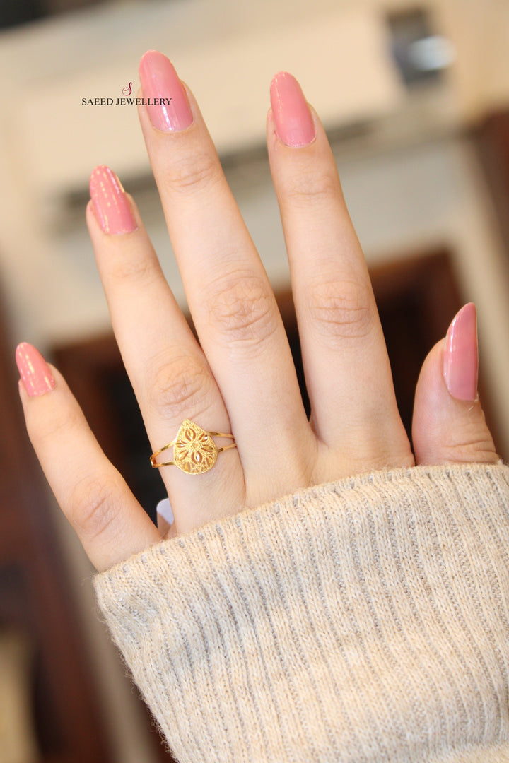 21K Gold Light Ring by Saeed Jewelry - Image 5