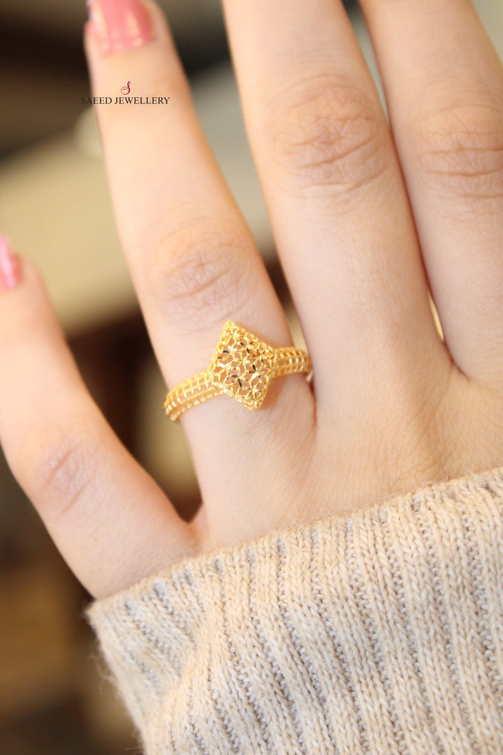 21K Gold Light Ring by Saeed Jewelry - Image 3