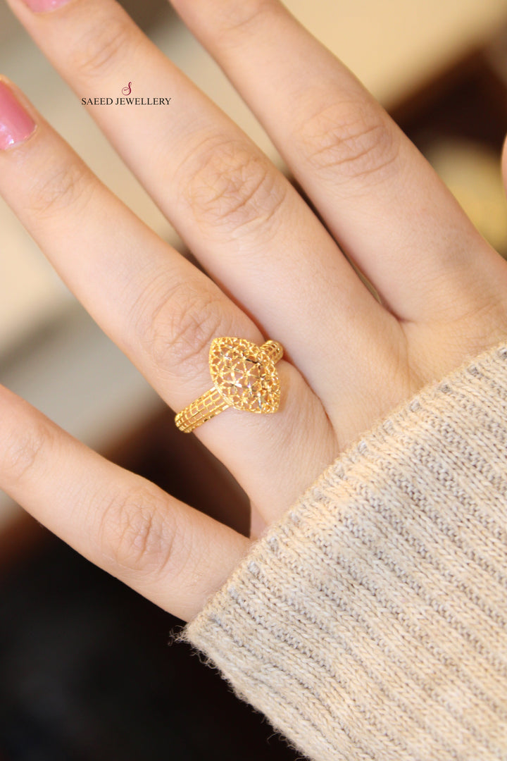 21K Gold Light Ring by Saeed Jewelry - Image 3