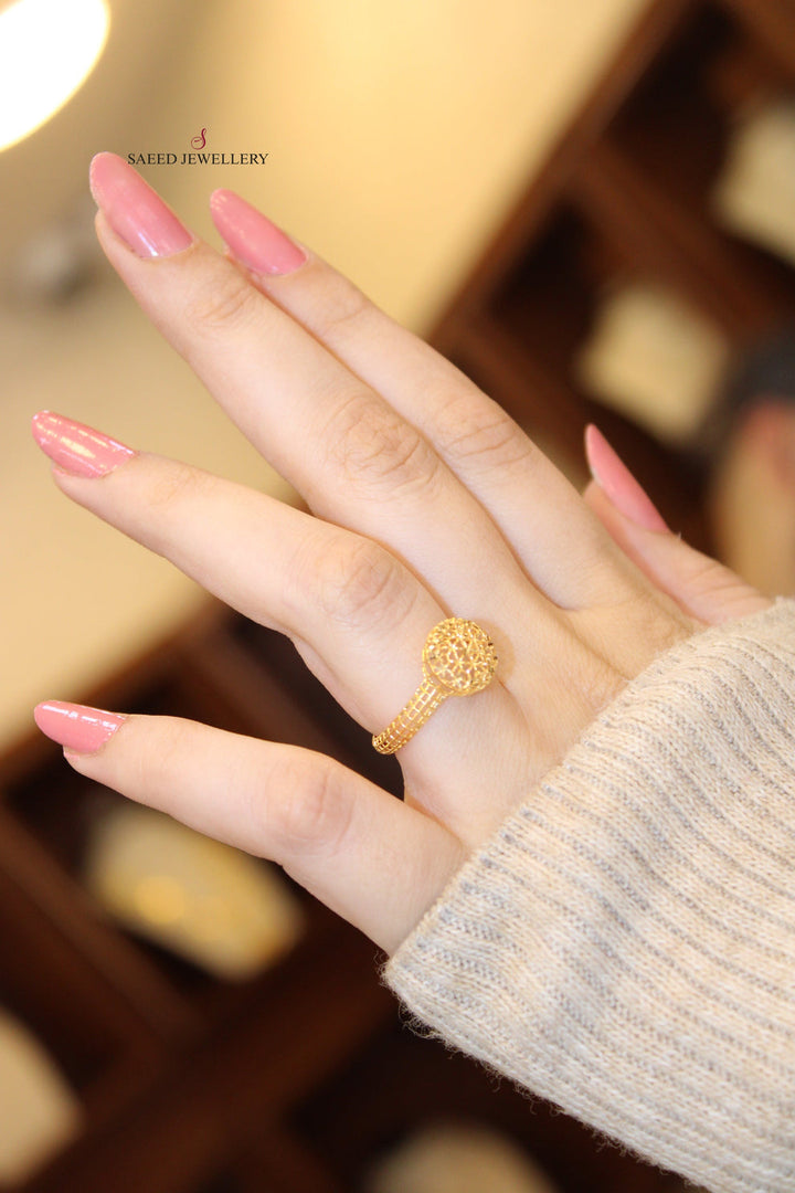 21K Gold Light Ring by Saeed Jewelry - Image 9