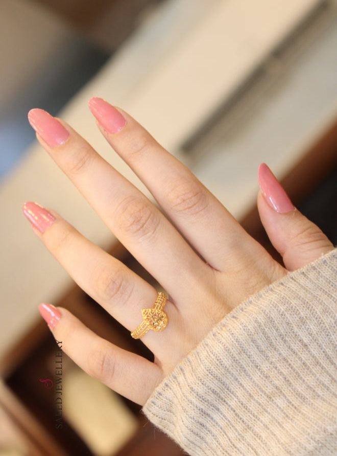 21K Gold Light Ring by Saeed Jewelry - Image 10