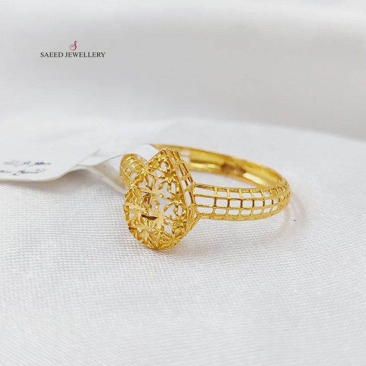 21K Gold Light Ring by Saeed Jewelry - Image 6