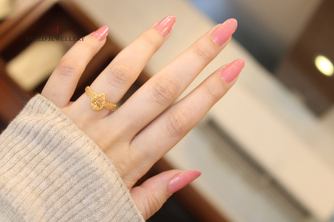 21K Gold Light Ring by Saeed Jewelry - Image 4