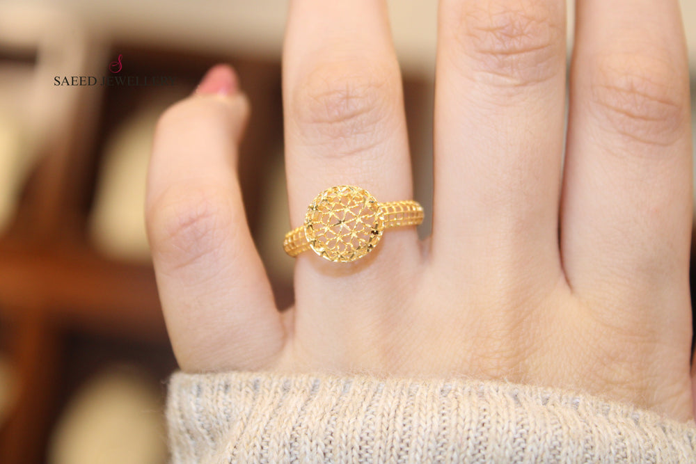 21K Gold Light Ring by Saeed Jewelry - Image 2