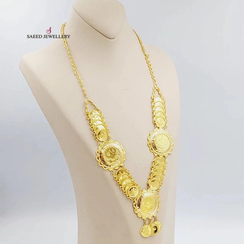 21K Gold Lira Rashadi Shell Necklace by Saeed Jewelry - Image 2