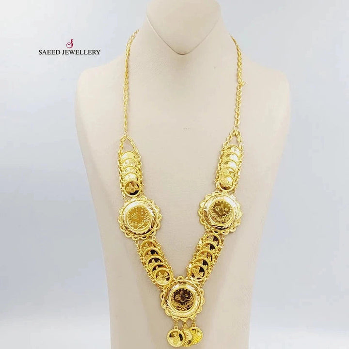 21K Gold Lira Rashadi Shell Necklace by Saeed Jewelry - Image 4