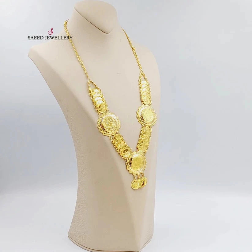 21K Gold Lira Rashadi Shell Necklace by Saeed Jewelry - Image 6