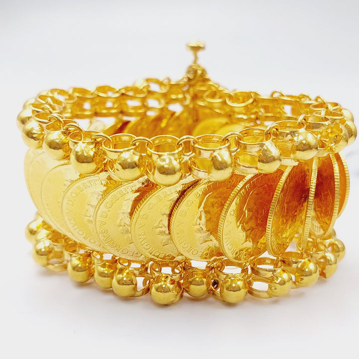 21K Gold Lirat Bracelet by Saeed Jewelry - Image 3